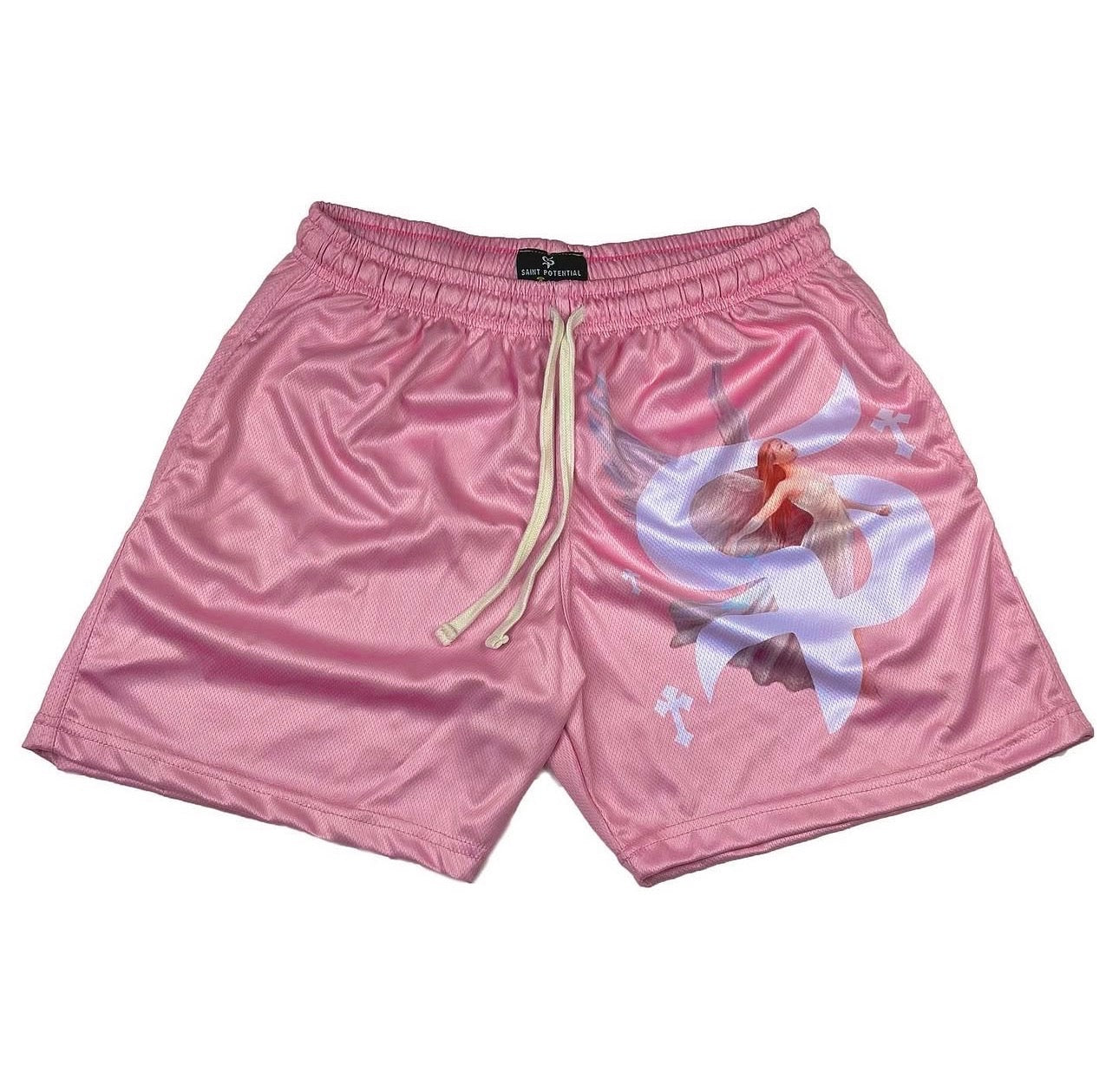Pink Saints Shorts