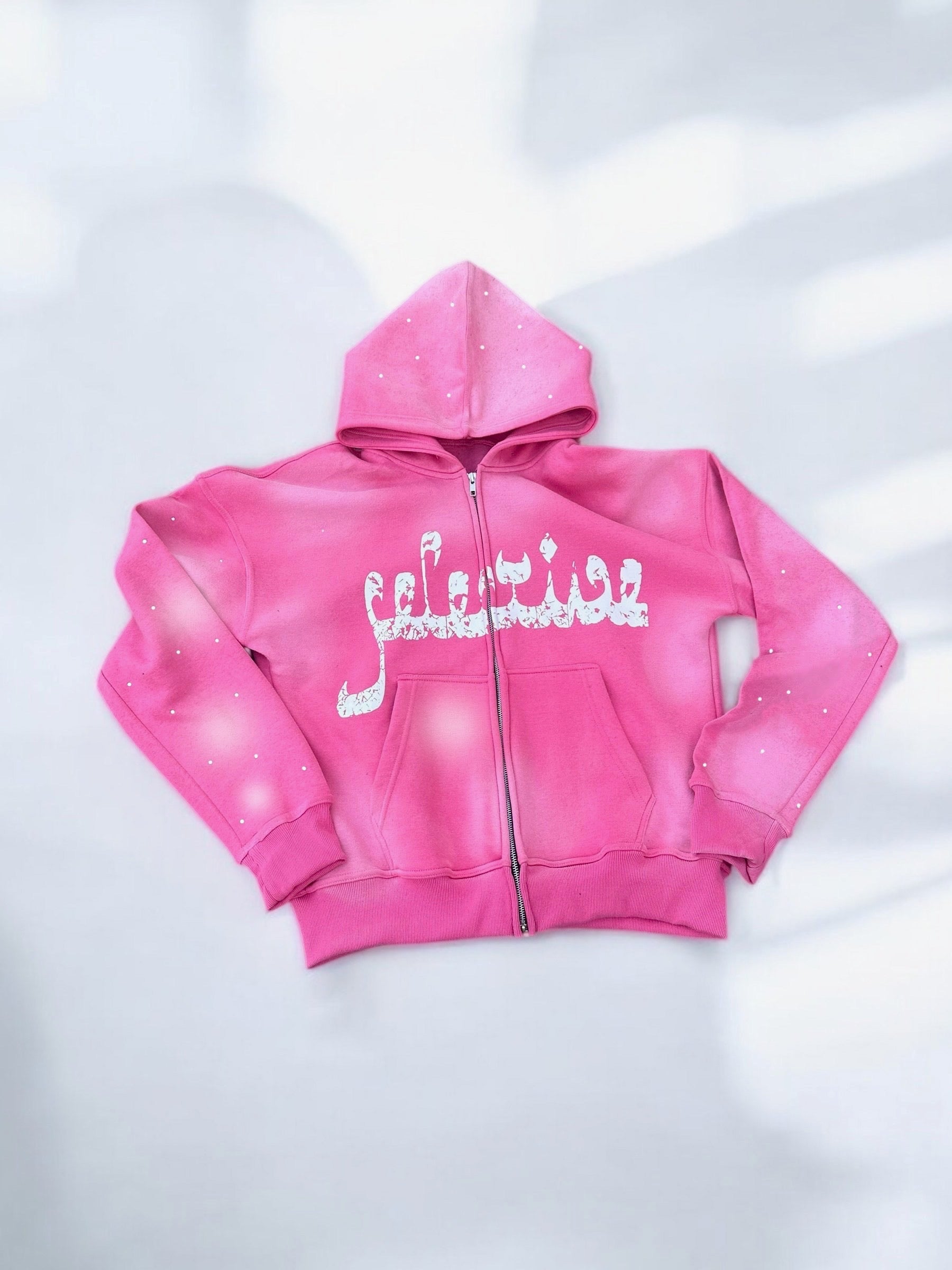 Ashes Of Heaven Pink Zip Up