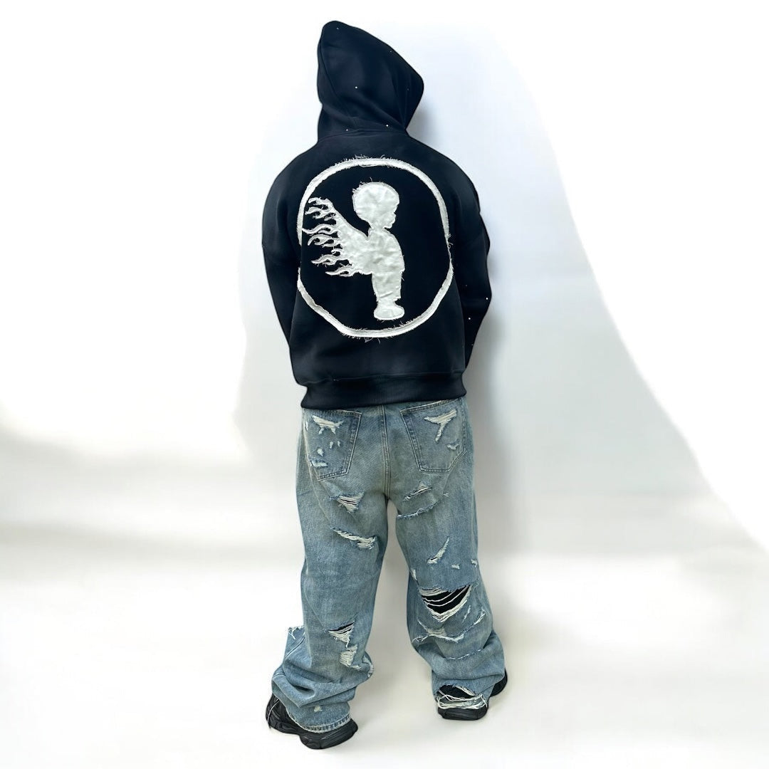 Ashes Of Heaven Black Zip Up