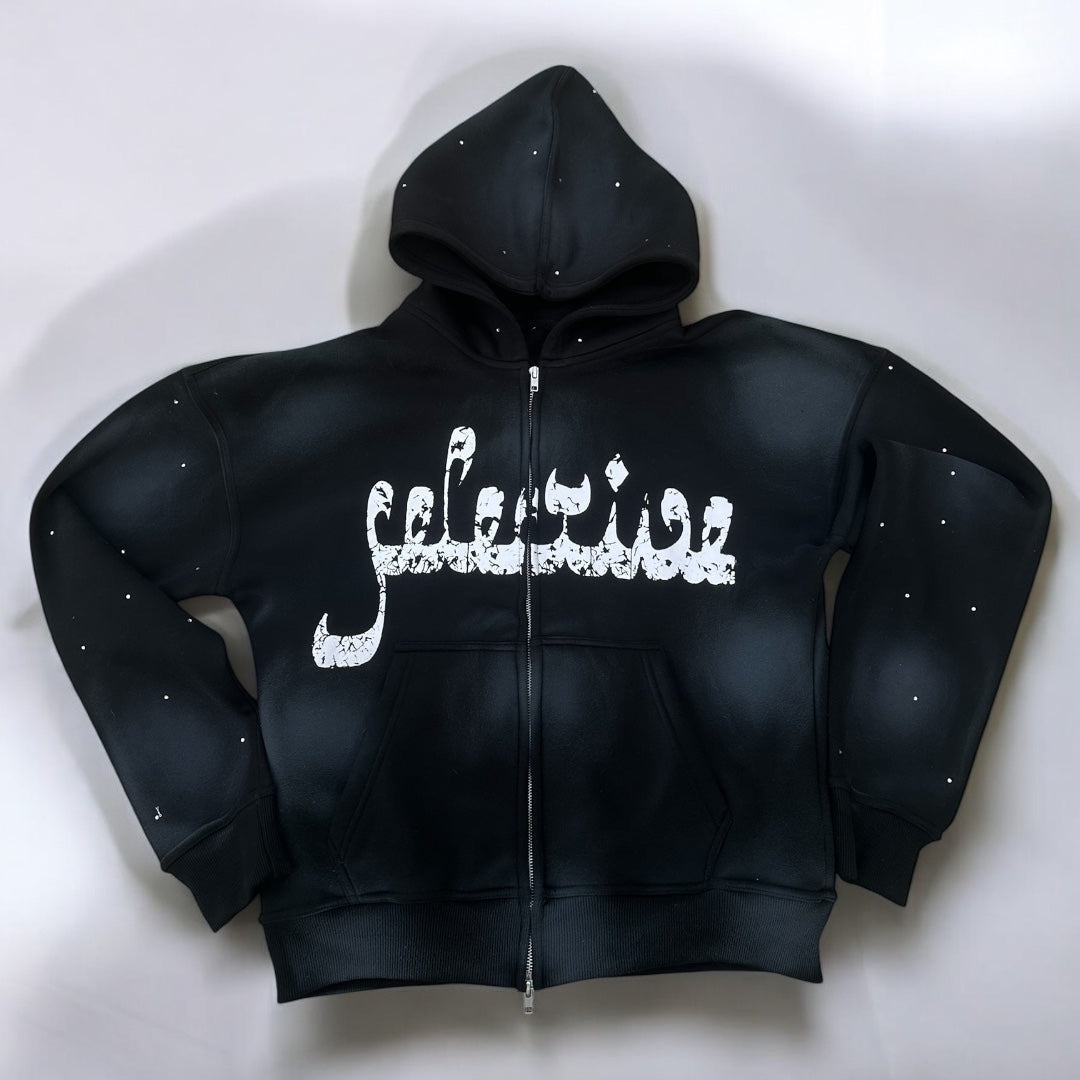 Ashes Of Heaven Black Zip Up